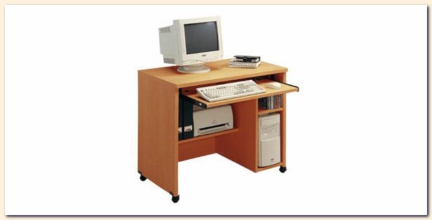 Attractive mobile computer desk