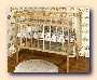 Children furniture. Baby solid wood bed