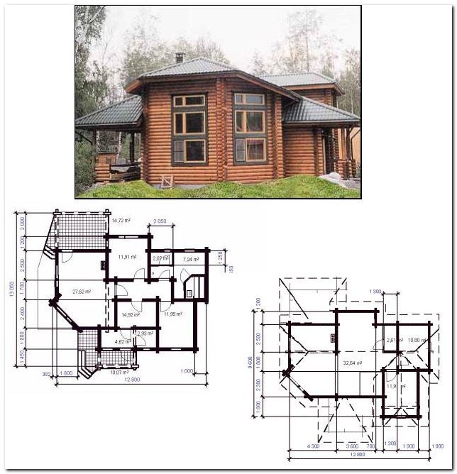 Wooden house construction. Wooden house projects