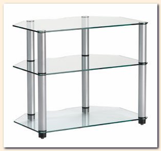 Glass Plasma Stands, Glass Television Stands, Glass Entertainment Stands and Glass Entertainment Racks that will fit into your home decor TV Furniture