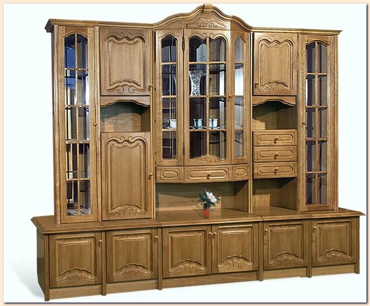 Solid wood vitrine. wood timber Stand