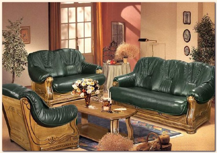 Armchair set leather furniture, cost