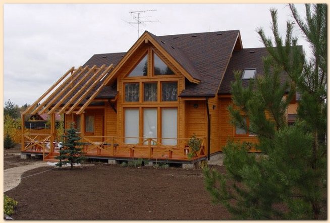 Maison ossature bois contemporaine. La maison en bois location