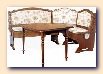 Dining room kitchen furniture :  Kitchen wood bench + Kitchen wood table+ 2 Kitchen wood chair