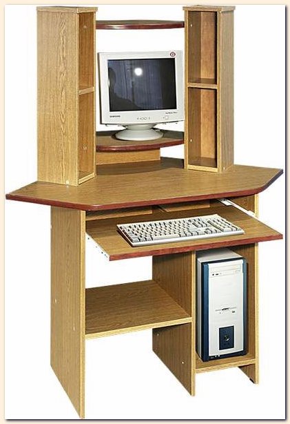 Computer desk and angular computer desk