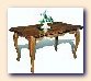 Dining room furniture. Solid wood displayer lunch table
